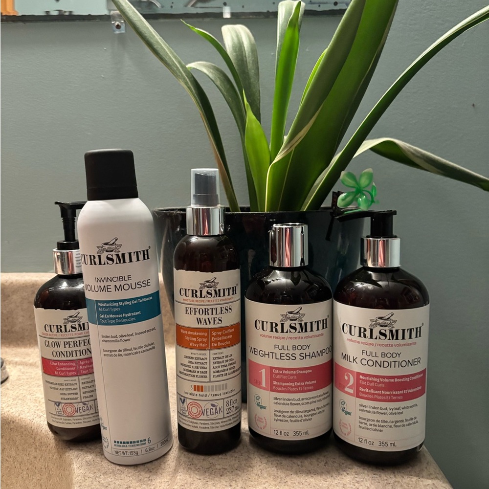 Curlsmith full body shampoo conditioner mousse wave spray